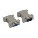 Kentek DB9 9 Pin Male to Female M/F Serial/AT Null Modem Adapter Gender Changer Coupler RS-232 Crossover Molded DTE DCE Data transfer