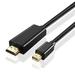 Mini DisplayPort to HDMI Adapter Cable (10FT) - 4K 4Kx2K 2160P Ultra HD UHD (Thunderbolt 2 Compatible) mDP Mini DP to HDMI Male Connector Port Video Audio Converter Plug Wire Cord - Black