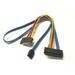 SAS 29 Pin to 7 Pin SATA Cable with 15 Pin SATA Power Cable 24 Inches