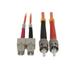SF Cable ST-SC Duplex Multimode 62.5/125 Fiber Optic Cable 1 meter