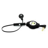 Retractable Headset MONO Hands-free Earphone w Mic for Samsung Galaxy Tab S2 NOOK 8.0 (SM-T710) E NOOK 9.6 (SM-T560) 4 NOOK 7.0 (SM-T230) 10.1 (SM-T530) S9+ S9 S8+ S8 S7 Edge S6 Edge+