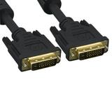 Kentek 15 feet FT DVI digital 24+1 pin dual link DVI-D male to male gold plated 28 AWG with EMI Ferrite Filters cable cord black Monitor HDTV PC MAC TV LCD