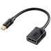 Cable Matters Mini DisplayPort to DisplayPort Adapter (Mini DP to DP) in Black - 4K Resolution Ready - Thunderbolt | Thunderbolt 2 Port Compatible