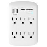 Monster 1604 Just Power It Up Surge Protector Wall Tap 1875 Watts 125 Volts