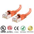 Huetronâ„¢ Cat 6 Ethernet Cable Cat6 Snagless Patch 75 Feet - Computer LAN Network Cord ORANGE