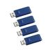 Verbatim 16GB USB Flash Drive - 4pk - Blue - 16 GB - USB - Blue - 4 / Carton