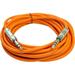 Seismic Audio SATRX-25 Orange 25 Foot TRS Patch Cable