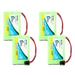 4x Pack - Sanyo CLT-E22 Battery - Replacement for Sanyo Cordless Phone Battery (800mAh 3.6V NI-MH)