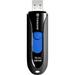 Transcend 16GB JetFlash 790 USB 3.0 Flash Drive - 16 GB - USB 3.0 - Black Blue - Retractable Capless