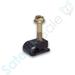 SatelliteSale Black RG6 Single Cable Grip Mounting Screw Clips 100 CT