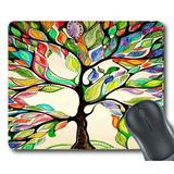 GCKG Tree of Life Gorgeous Leather Mouse Pad Personalized Unique Rectangle Gaming Mousepad 9.84 (L) x 7.87 (W)