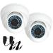 VideoSecu 2x CCD Outdoor Indoor IR 480TVL Dome Security Camera Day Night Vision 20 Infrared LEDs Wide Angle Lens with 2 Power Supply BO6