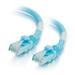 Cables To Go 00758 2 ft. Cat6a Snagless Unshielded-UTP Ethernet Network Patch Cable - Aqua