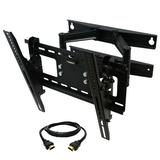 MegaMounts Tilt Swivel and Articulating Wall Mount for 23 - 46 TV with HDMI Cable (91953) 93591953M