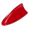 Universal Antenna Shark Fin Style Car Vehicle Roof Mount AM/FM Radio Signal Receiver Aerial Red