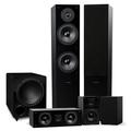 Fluance Elite Home Theater 5.1 Speaker System - Black Ash