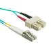 eDragon ED87812 10 Gigabit Aqua Fiber Optic Cable LC/SC Multimode Duplex 50/125 2m 4 Pack
