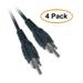 C&E RCA Audio/Video Cable RCA Male 12 Feet 4 Pack