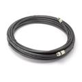 50 Feet Black : Solid Copper Center Conductor Made in the USA : RG6 Coaxial Cable with Connectors F81 / RF Digital Coax for Audio/Video CableTV Antenna Internet & Satellite