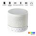 Spencer Mini Wireless Portable Bluetooth Speaker Player With LED and Build in Mic Support AUX TF for iPhone & Android System Equipment Etc (White)