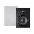 Monoprice 2-Way Carbon Fiber In-Wall Speakers - 8 Inch (Pair) With Paintable Magnetic Grille - Alpha Series