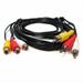 SF Cable 3 RCA M/F Audio Video Extension Cable 100 feet