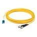 AddOn 2m LC to ST OS1 Yellow Patch Cable - patch cable - 6.6 ft - yellow
