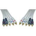 CableWholesale High Quality Component Video and Audio RCA Cable 3 RCA (RGB) and 2 RCA (Right and Left) Male Gold-plated Connectors 12 foot