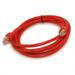 7ft Cat6 Ethernet RJ45 Patch Cable Stranded Snagless Booted RED