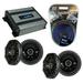 Compatible with Jeep Wrangler 2007-2014 Speaker Replacement Kicker Bundle (2) DSC65 & Harmony HA-A400.4 Amp