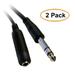 C&E 1/4 Inch Stereo Extension Cable TRS Balanced 1/4 Inch Male to 1/4 Inch Female 15 Feet 2 Pack