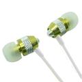 Super Bass Noise-Isolation Metal 3.5mm Stereo Earbuds/ Headset/ Handsfree for Xiaomi Mi A1 Mi Note 3 Mi MIX 2 Redmi 5 Plus Mi 5X A7 XL Mi Max 2 Xiaomi Mi 5c Mi MIX Mi Note 2 (Green) - w/ Mic