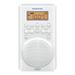 Sangean AM/FM Weather Band Emergency Waterproof Shower Clock Radio With Large easy to read LCD Display