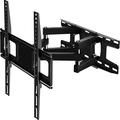 C-MOUNTS Full Motion TV Wall Mount Bracket with Articulating Dual Arm Swivel and Tilt fit 26 to 55 Inch Flat Screen TVs Max VESA and 110lbs Fits up to 16 Studs
