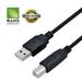 USB 2.0 Cable - A-Male to B-Male for Hammond Digital Piano (Specific Models Only) - 10 FT /BLACK