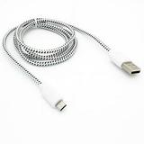 White Braided 6ft Long USB Cable Rapid Charger Sync Wire Durable Data Sync Cord Micro-USB GB for Amazon Fire HD 10 8 Kindle DX Fire HD 6 7 8.9 HDX 7 8.9 - LG G Pad 10.1 7.0 8.0 8.3 F 8.0 X8.3