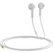 Headphones with Microphone Certified Stereo Flat Wired 3.5mm In-Ear Earphones Control Crystal Sound Earbuds for iPhone iPad iPod Laptop Tablet Android LG Smartphones (White) 1 Pack