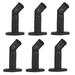 VideoSecu 6 Packs of Tilt Swivel Deluxe Wall Ceiling Speaker Mounts / Brackets for Surround Sound Speakers Black 1YS