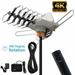 HDTV Antenna Amplified Digital Outdoor Antenna -150 Miles Range-360 Degree Rotation Wireless Remote-Snap- Wireless Remote Control - UHF/VHF 4K 1080P Channels