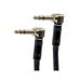 Monoprice Pro Audio Cable - 1.5 Feet- Black | 1/4 Inch (TRS) Male Right Angle to Male Right Angle 16AWG Cable Cord (Gold Plated) - Premier Series