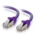 Cables To Go 00912 30 ft. Cat6 Snagless Shielded-STP Ethernet Network Patch Cable - Purple