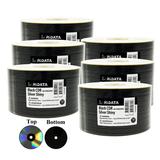 300 Pack Ridata Black CD-R 48X 700MB 80M Shiny Silver Thermal Surface Black Bottom Blank Media Recordable Disc