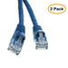 eDragon Cat5e Ethernet Patch Cable Snagless/Molded Boot 50 Feet Blue Pack of 2