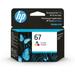 HP 67 Tri-color Original Ink Cartridge ~100 pages 3YM55AN#140