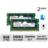 MemoryMasters Apple 8GB Kit (2x4GB) DDR3 PC3-8500 1066MHz Memory Upgrade for iMac 21.5 inch/27 inch/20 inch/24 inch MacBook Pro 13 inch/15 inch/17 inch Mac Mini 2009 2010 (8GB Kit (2x4GB))