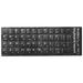 1PC Arabic Keyboard Stickers Mini Computer Keyboard Stickers Layout White Lettering with Black Background for PC Computer Laptop Notebook Desktop