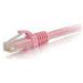 C2G 50865 12 ft. Cat6A Snagless Unshielded UTP Network Patch Ethernet Cable Pink