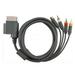 6ft Gray AV Composite and S-Video Cable Compatible with Microsoft Xbox 360 / Xbox 360 Slim