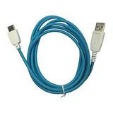 smavco Power Charging USB Cable Cord Fuhu Nabi DreamTab DMTab Touch Screen HD 8 Tablet (Blue Braided 1 Pack)