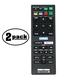 2-Pack Replacement BDP-BX150 Remote Control for Sony Blu-ray Disc Player - Compatible with VB100U Sony Blu-ray Disc Player Remote Control